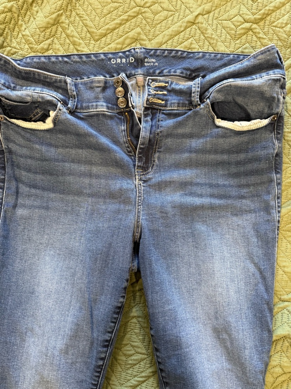 torrid Blue Skinny Jeans